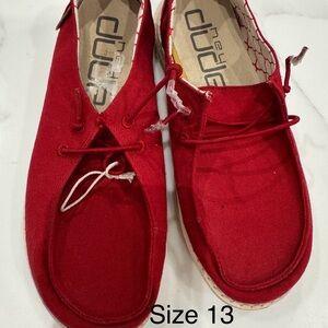 Hey Dude Vibrant Red Casual Shoes